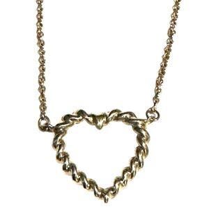 Tiffany & Co. Sterling Silver Twisted Heart Necklace